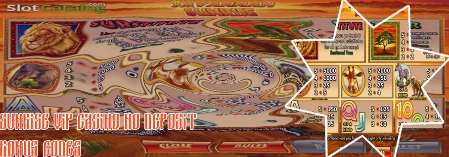 Sunrise slots no deposit bonus codes